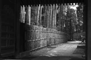photo, la matire, libre, amnage, dcrivez, photo de la rserve,Japonais appelle l'alle, bambou, chausse de pierre, porte, 