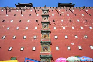 Foto, materieel, vrij, landschap, schilderstuk, bevoorraden foto,Putuo Zongcheng Temple, Tibet, Chaitya, Trouw, 