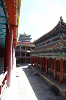 fotografia, material, livra, ajardine, imagine, proveja fotografia,Putuo Zongcheng templo, Tibete, Chaitya, Faith, Colorao Rica