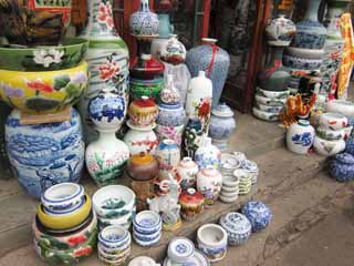 photo,material,free,landscape,picture,stock photo,Creative Commons,An eastern edge market, shop, market, pot, Ceramics