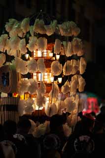 photo,material,free,landscape,picture,stock photo,Creative Commons,Buddhist memorial service many lamps, tower for Taho-nyorai, Many lamps, line, artificial flower