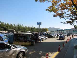 Foto, materiell, befreit, Landschaft, Bild, hat Foto auf Lager,Das Parken von Gebiet von Seoul, PAPA, Auto, Weg, Verkehr