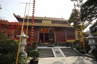 fotografia, material, livra, ajardine, imagine, proveja fotografia,Templo de Jingci, santurio principal, Chaitya, duque acabado, Dez vises de Saiko