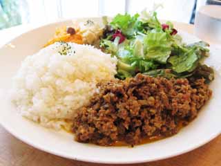 photo, la matire, libre, amnage, dcrivez, photo de la rserve,Un plat de riz a frit avec viande, lgumes et poudre du curry, Curry, Riz, Salade, plaque