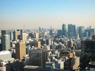 fotografia, material, livra, ajardine, imagine, proveja fotografia,Panorama de Tquio, construindo, Shiodome, , 