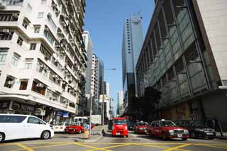 photo,material,free,landscape,picture,stock photo,Creative Commons,According to Hong Kong, car, taxi, building, crossing