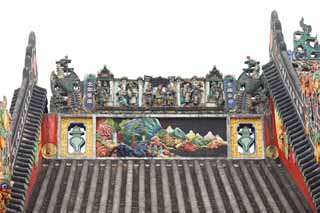 fotografia, materiale, libero il panorama, dipinga, fotografia di scorta,Tempio di clan di Chen, Il cinese edificio di arti industriale e privato, scultura di mattone, meridionale nobile, Decorazione
