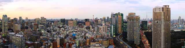 foto,tela,gratis,paisaje,fotografa,idea,Vista de noche de Tokio, Edificio, La rea del centro de la ciudad, Shiodome, Departamento alto
