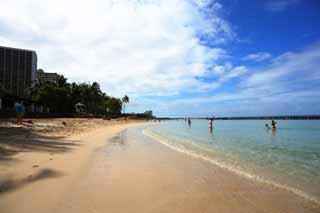 fotografia, materiale, libero il panorama, dipinga, fotografia di scorta,La spiaggia di Waikiki, , , , 