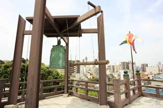 Foto, materiell, befreit, Landschaft, Bild, hat Foto auf Lager,Osaka Kiyomizu-tempel bell, , , , 