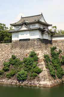 fotografia, material, livra, ajardine, imagine, proveja fotografia,Castelo de Osaka Otemon, , , , 