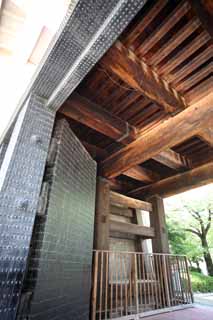 Foto, materiell, befreit, Landschaft, Bild, hat Foto auf Lager,Tamon Turm der Burg Osaka, , , , 