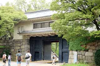 fotografia, materiale, libero il panorama, dipinga, fotografia di scorta,Il Castello di Osaka Gate Aoya, , , , 