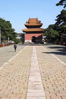 Foto, materieel, vrij, landschap, schilderstuk, bevoorraden foto,Zhao Mausoleum (Qing) Ishibumitei, , , , 