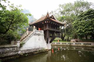 Foto, materieel, vrij, landschap, schilderstuk, bevoorraden foto,One Pillar Pagoda, , , , 