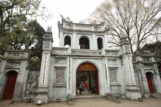 photo,material,free,landscape,picture,stock photo,Creative Commons,Temple of Literature Gate, , , , 