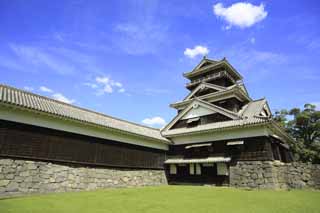 fotografia, materiale, libero il panorama, dipinga, fotografia di scorta,Al Castello di Kumamoto, , , , 