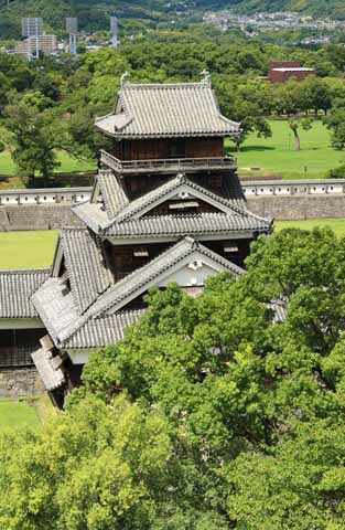 Foto, materieel, vrij, landschap, schilderstuk, bevoorraden foto,In Kumamoto Castle, , , , 