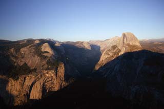 photo,material,free,landscape,picture,stock photo,Creative Commons,Half Dome of evening, At dark, Granite, forest, cliff