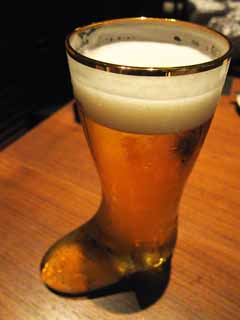 photo,material,free,landscape,picture,stock photo,Creative Commons,A glass of beer-boots., , , , 