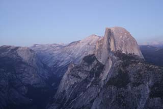 photo,material,free,landscape,picture,stock photo,Creative Commons,Twilight Half Dome, At dark, Granite, forest, cliff