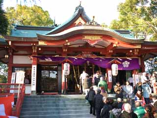 Foto, materiell, befreit, Landschaft, Bild, hat Foto auf Lager,Die Tamagawa Sengen Shrine, , , , 