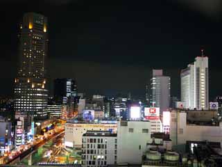 fotografia, materiale, libero il panorama, dipinga, fotografia di scorta,Shibuya di notte, , , , 