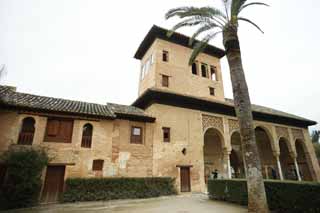 Foto, materiell, befreit, Landschaft, Bild, hat Foto auf Lager,Der Turm der Alhambra Dame, , , , 
