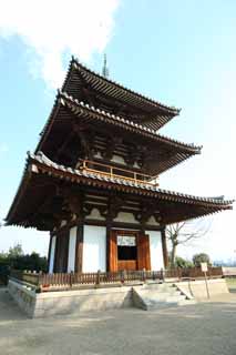 fotografia, materiale, libero il panorama, dipinga, fotografia di scorta,Tempio Hokiji, , , , 
