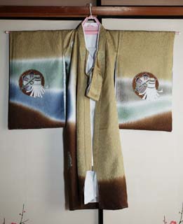 Foto, materieel, vrij, landschap, schilderstuk, bevoorraden foto,Een jongen kimono, Kimono, Decoratie, Zijden, Textiel
