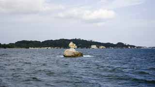 fotografia, material, livra, ajardine, imagine, proveja fotografia,Trs a maioria das vises bonitas em Japo Matsushima, ilha, cu azul, nuvem, O mar