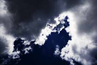 fotografia, material, livra, ajardine, imagine, proveja fotografia,Um desgnio de nuvem de um pas sulista, nuvem, cu azul, Luz, O sol