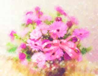 illust, , , , , ,  ,  , .,flower arrangement.,  , , , Haze 