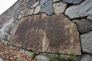 fotografia, materiale, libero il panorama, dipinga, fotografia di scorta,Una pietra di Kiyomasa, Nagoya, castello, pietra enorme, Ishigaki