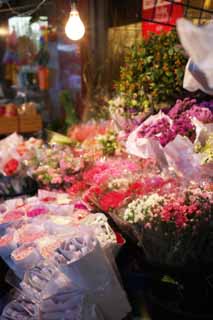 fotografia, materiale, libero il panorama, dipinga, fotografia di scorta,Un mercato floreale, fiore, fioraio, negozio floreale, mazzolino
