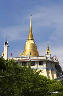 photo, la matire, libre, amnage, dcrivez, photo de la rserve,Wat Sakhet, temple, pagode, colline, Or