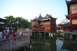 foto,tela,gratis,paisaje,fotografa,idea,Yu el yuan / corazn de una enramada de lago, YuYuan, , , Edificio chino