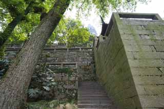 photo, la matire, libre, amnage, dcrivez, photo de la rserve,Ishigaki de HuQiu, escalier de pierre, Escalier, Ishigaki, colline du tigre