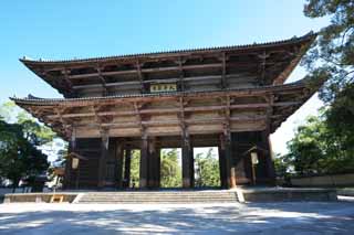 fotografia, materiale, libero il panorama, dipinga, fotografia di scorta,Nandaimon Higashiooji, Il cancello, edificio di legno, Buddismo, tempio