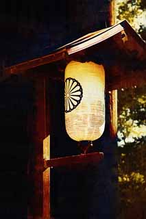 illust, materiale, libero panorama, ritratto dipinto, matita di colore disegna a pastello, disegnando,La lanterna di Nandaimon Higashiooji, lanterna, , Buddismo, tempio