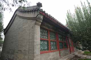 fotografia, material, livra, ajardine, imagine, proveja fotografia,Summer Palace Hut, A janela, Gelosia, Camada de Zhu, Amure alvenaria