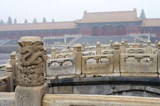 photo,material,free,landscape,picture,stock photo,Creative Commons,Forbidden City Mizuhashi Kon, River Water, Arch Bridge, Ishibashi, Long