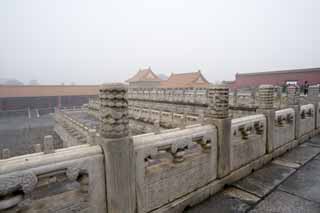 photo,material,free,landscape,picture,stock photo,Creative Commons,Forbidden City, Stone pillar, Fence, Reliefs, Hierarchy