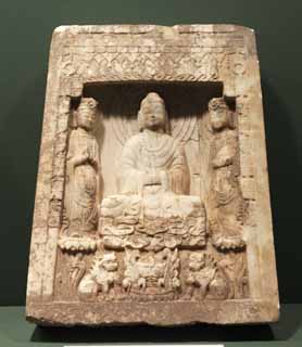 foto,tela,gratis,paisaje,fotografa,idea,Estatua de mrmol blanco de Skt.Sakymuni, China antiguo, Buddha, Buddhism, Templo