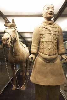 photo,material,free,landscape,picture,stock photo,Creative Commons,Army cavalry horse, Terra Cotta Warriors, Ancient people, Tomb, World Heritage