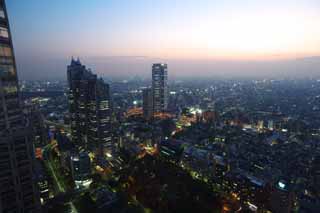 fotografia, materiale, libero il panorama, dipinga, fotografia di scorta,Shinjuku di notte, A molti piani, Subcenter, Tokio governo metropolitano, Costruendo