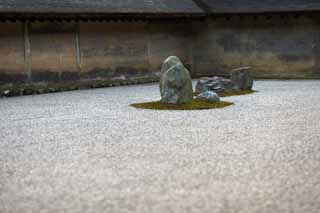 photo,material,free,landscape,picture,stock photo,Creative Commons,The Rock Garden in The Temple of the Peaceful Dragon, World Heritage, Rock garden, Zen temple, Muromachi Shogunate