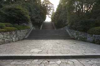 photo,material,free,landscape,picture,stock photo,Creative Commons,Chionin Institute stone steps, Buddhism, Cobblestone, Stairs, Zen temple