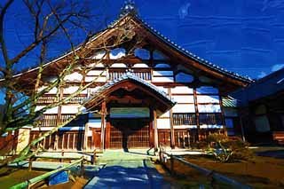 illustration,material,free,landscape,picture,painting,color pencil,crayon,drawing,Kodaiji Temple priest's quarters, .., Hideyoshi, Mausoleum, Zen sect temple