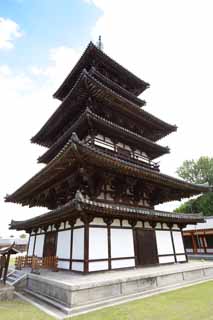 photo, la matire, libre, amnage, dcrivez, photo de la rserve,Temple Yakushi-ji tour est, Je suis peint en rouge, Le Bouddha de gurir, Monastre bouddhiste, Chaitya